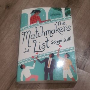 The Matchmaker's List by Sonya Lalli - Green and White Coffee Table Book
